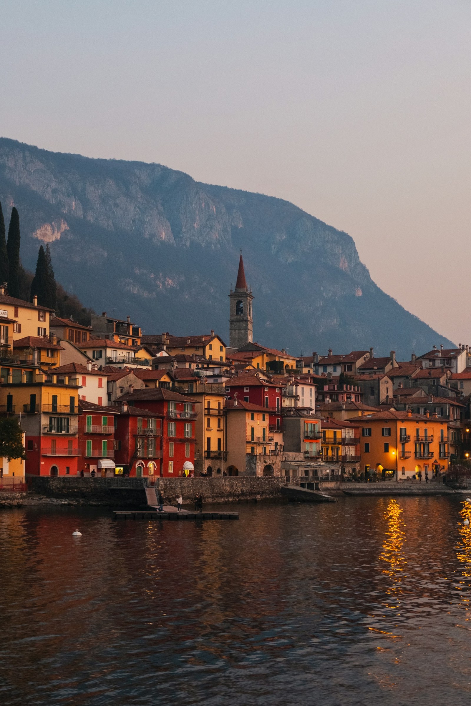VARENNA · a lakeside town at dusk